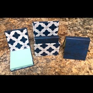 Post It Note booklets with holder set